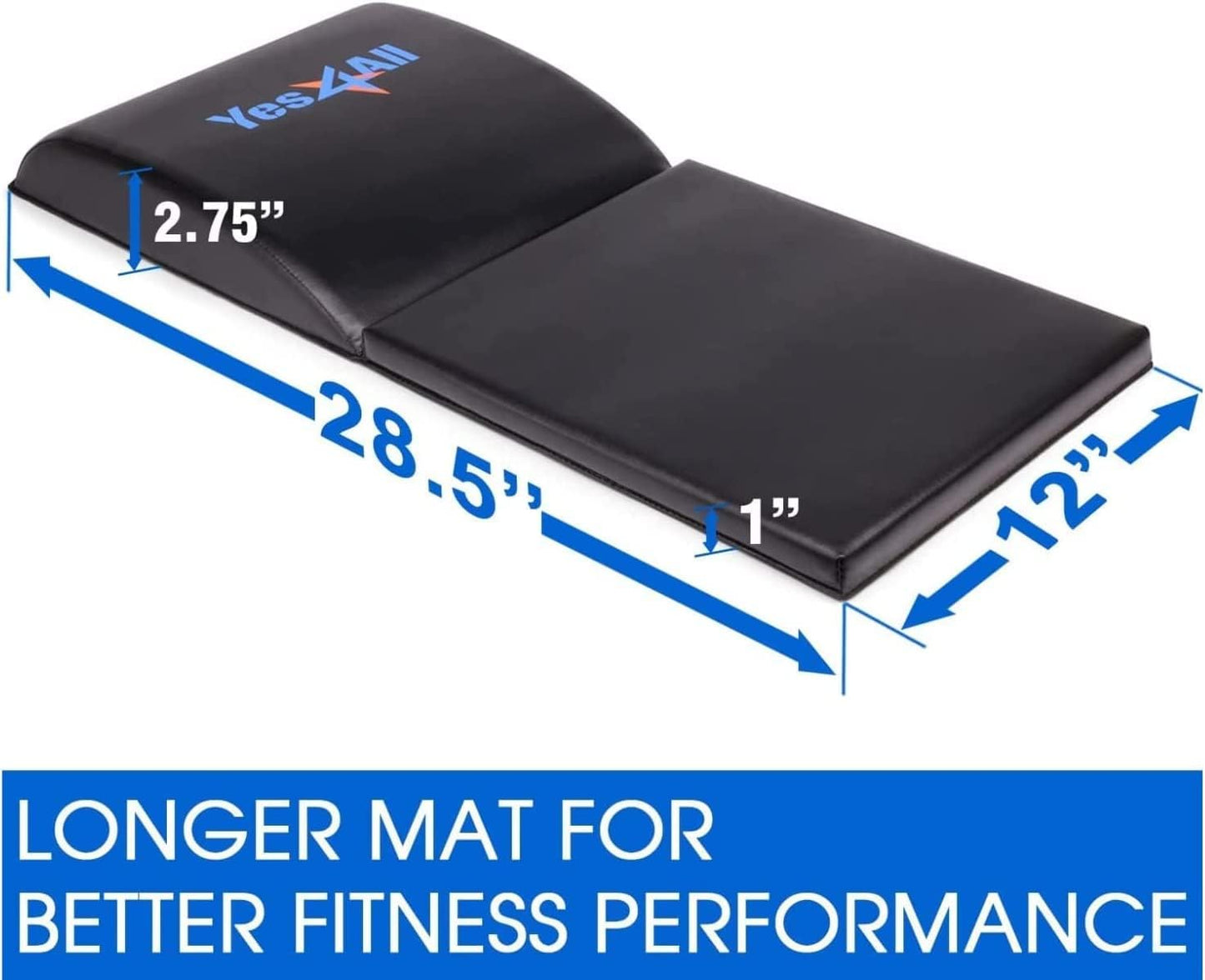 Yes4All Abdominal Exercise Pads, Foldable Ab Workout Equipment for Home Gym Core Training & Back Stretching, Sit Up Mat for Floor Exercises
