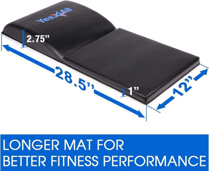 Yes4All Abdominal Exercise Pads, Foldable Ab Workout Equipment for Home Gym Core Training & Back Stretching, Sit Up Mat for Floor Exercises