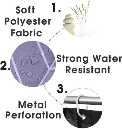 4PCS Spa Zen Shower Curtain Sets with Rugs, White Shower Curtain, Pink Floral Orchid Lotus Water Lily Stone Bamboo Water Reflection Yoga Massage Relaxing Spiritual Meditation Bathroom Decor