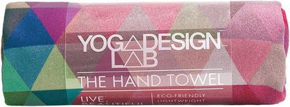 yogadesignlab | The Hand Towel | Premium Non Slip Hand Towel | Designed in Bali | Colorful Eco Printed + Quick Dry + Soft | Hot Yoga, Bikram, Ashtanga, Sport, Barre, Travel (Tribeca Sand)
