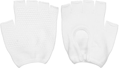 Yoga Gloves, Non Slip Fingerless Pilates Gloves Breathable Exercise Workout Mittens