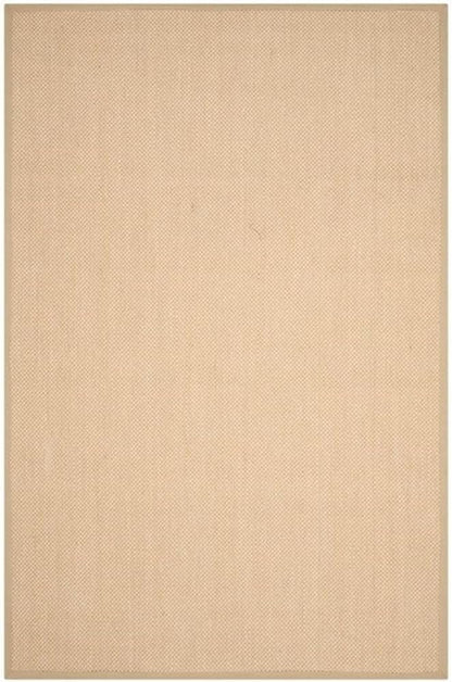 SAFAVIEH Area Rug 11x15 - Natural Fiber Collection - Large - Maize & Linen Color, Sisal, Woven Design with Border (NF141B) - Colors A