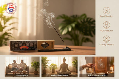 Satya Incense Gift Set Nag Champa, Super hit, Dragon's Blood, Sandalwood, Patchouli, Lavender, Positive Vibes, 15 g