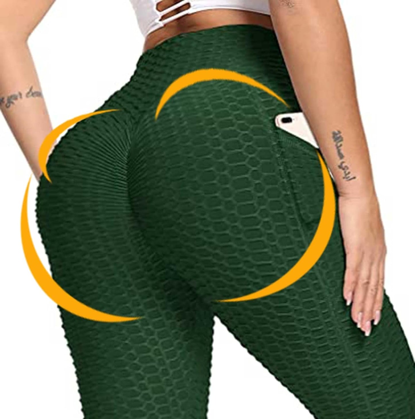JGS1996 Butt Lifting Leggings for Women Tummy Control Workout Yoga Pants High Waisted Scrunch Booty Gym Tights