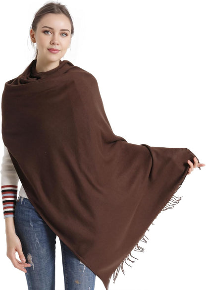 Pashmina Scarf and Shawl - Soft Women Pashminas Wrap for Wedding Evening Party dresses