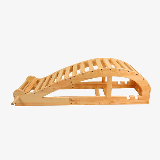 Yogikuti Iyengar Yoga Viparita Dandasana Bench – Wooden Back Bending Bench for Deep Stretching and Flexibility | Large Back Bender for Enhanced Support