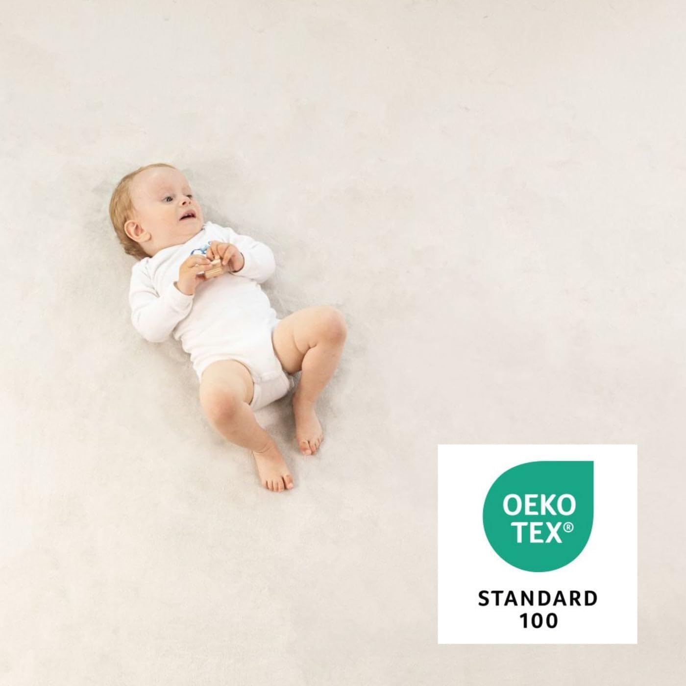 Hakuna Matte CloudSoft Mat for Floor 60" x 80" Beige – Coral Velvet Memory Foam Rug – Non-Slip, Water-Resistant