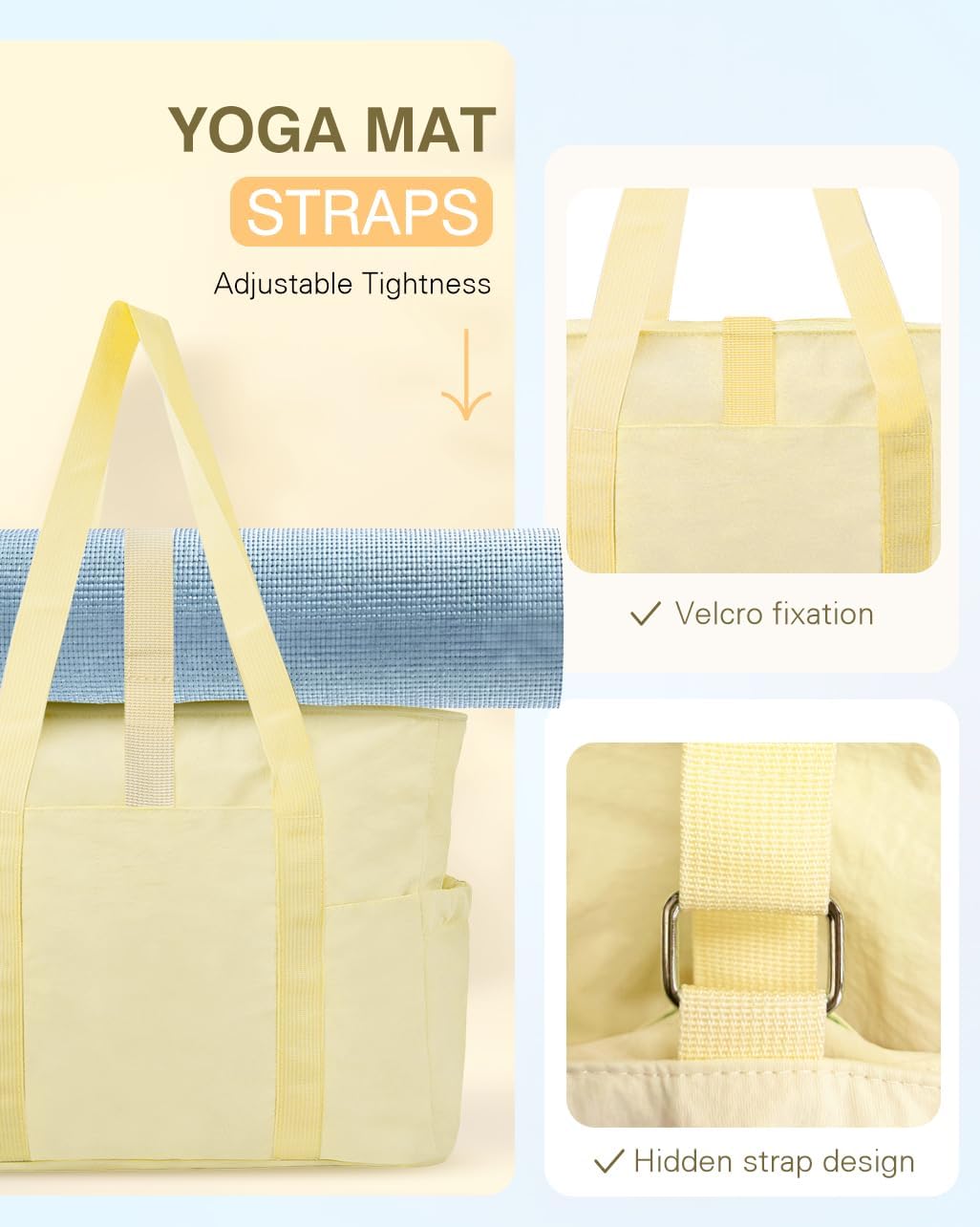 Tote Bag for Women, 26L Capacity Travel Purses Work Bag, Small Zipper Tote Bag for Travel Nurse Gym Teacher