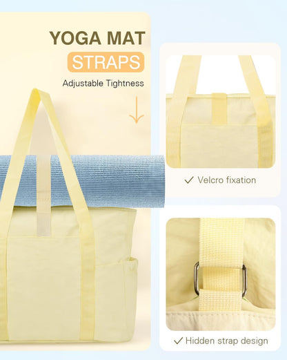 Tote Bag for Women, 26L Capacity Travel Purses Work Bag, Small Zipper Tote Bag for Travel Nurse Gym Teacher