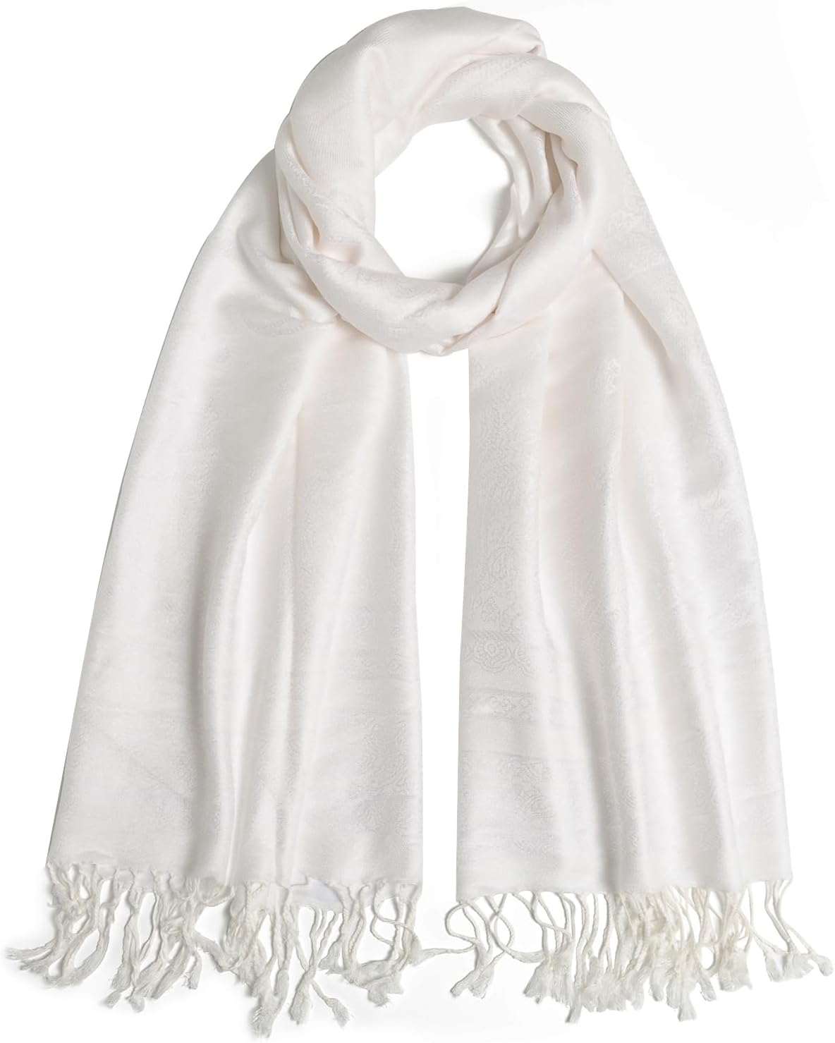 Ciormis Two Tone Silky Paisley Pashmina Shawl Scarf,Soft Women's Rave Jacquard Pashminas Wrap Scarves