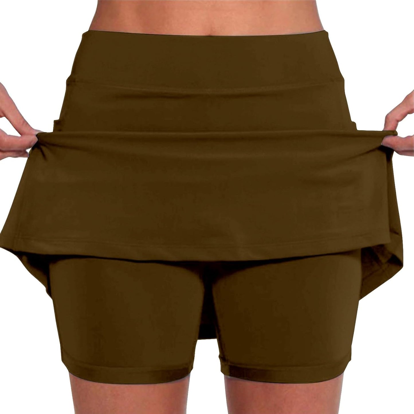 SHAOBGE Athletic Yoga Culottes for Women Solid Color Elastic Shorts Summer Lightweight High Waist Skinny Joggers Skirt 2024