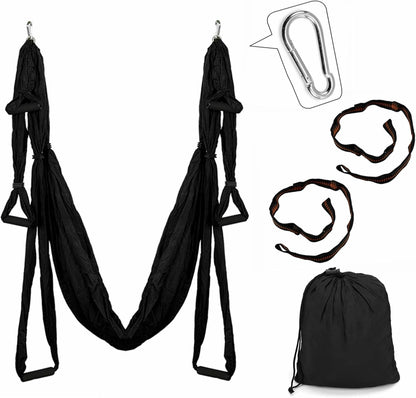 Aerial Yoga Hammock 250x150cm/98.43x59in Parachute Fabric Swing for Inversion Fitness