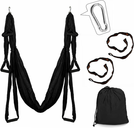 Aerial Yoga Hammock 250x150cm/98.43x59in Parachute Fabric Swing for Inversion Fitness