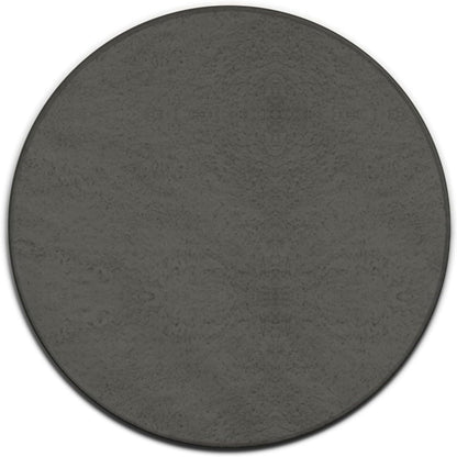 Machine Washable Modern Round Area Rug, Room Sofa Yoga Soft Round Carpet, Home Decor Non Slip Kitchen Office Circle Rug Grey, 24inch