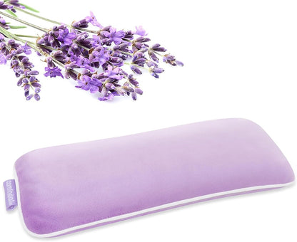 Unscented Weighted Eye Pillow for Yoga, Microwavable Moist Heat Eye Compress Mask with Washable Cover for Relaxation, Sleeping, Meditation, Yoga, Spa, Migraine Relief