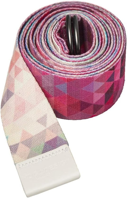 yogadesignlab | The Yoga Strap | Luxurious, Extra Long, Super Soft, Eco Printed | Studio Quality, Adjustable | Safely Stretch Further and Hold Longer | 8 ft Long