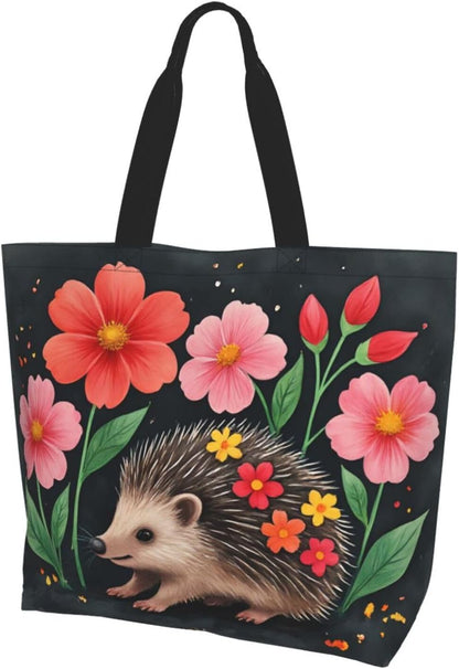 Tote Shoulder Bag Large Durable Reusable Eco-friendly Handbag Lightweight Stylish for Daily Use-19.7x15.7x5.9 Inch - Colors B