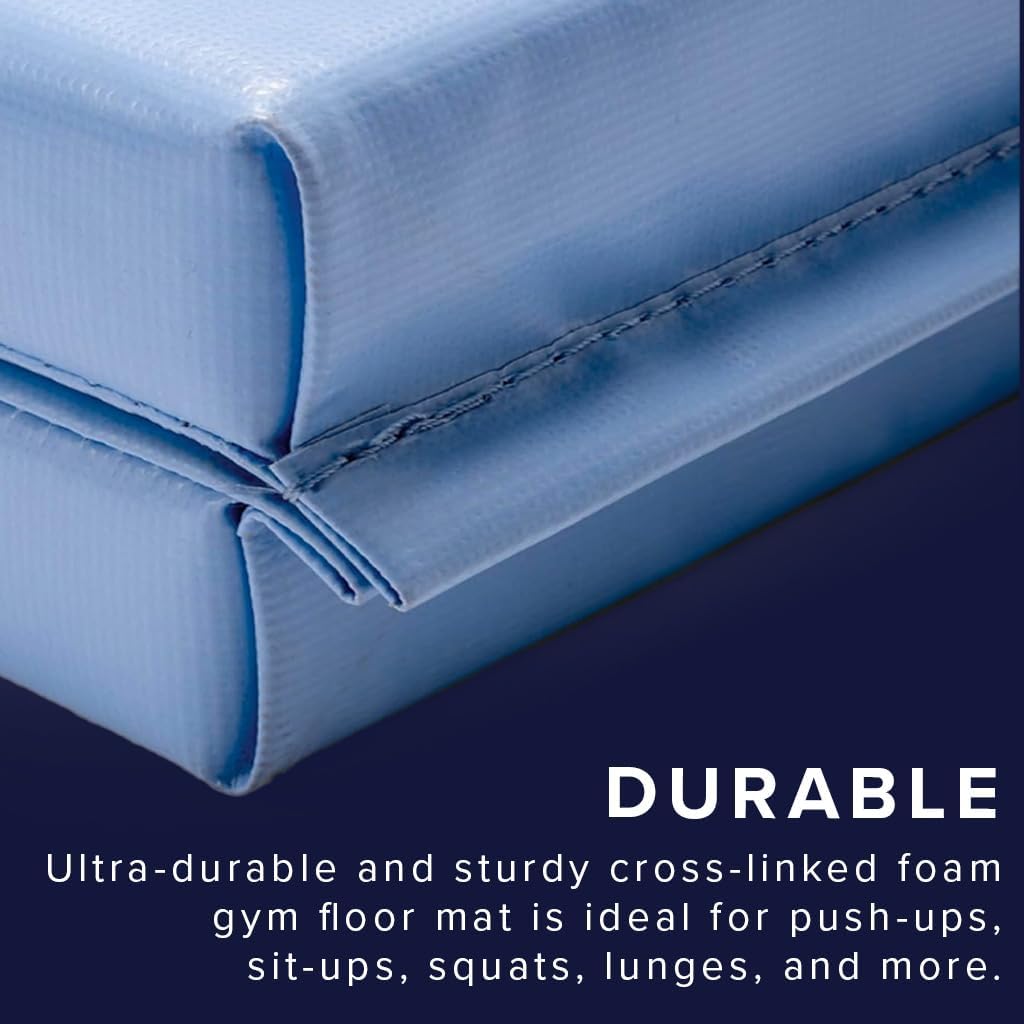 We Sell Mats Core Basic Personal Fitness & Exercise Mat - 2x6, 4x6, 4x8 - All Purpose Gym Mat for Home Workout, Yoga, Pilates, Stretches & Floor Exercises