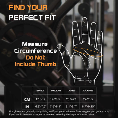 sunnex Workout Gloves for Women - Breathable Weight Lifting Gloves with Non-Slip Silicone Padding, Fingerless Gym Gloves for Cycling, Rowing, Pull Ups & Training (4 Sizes)