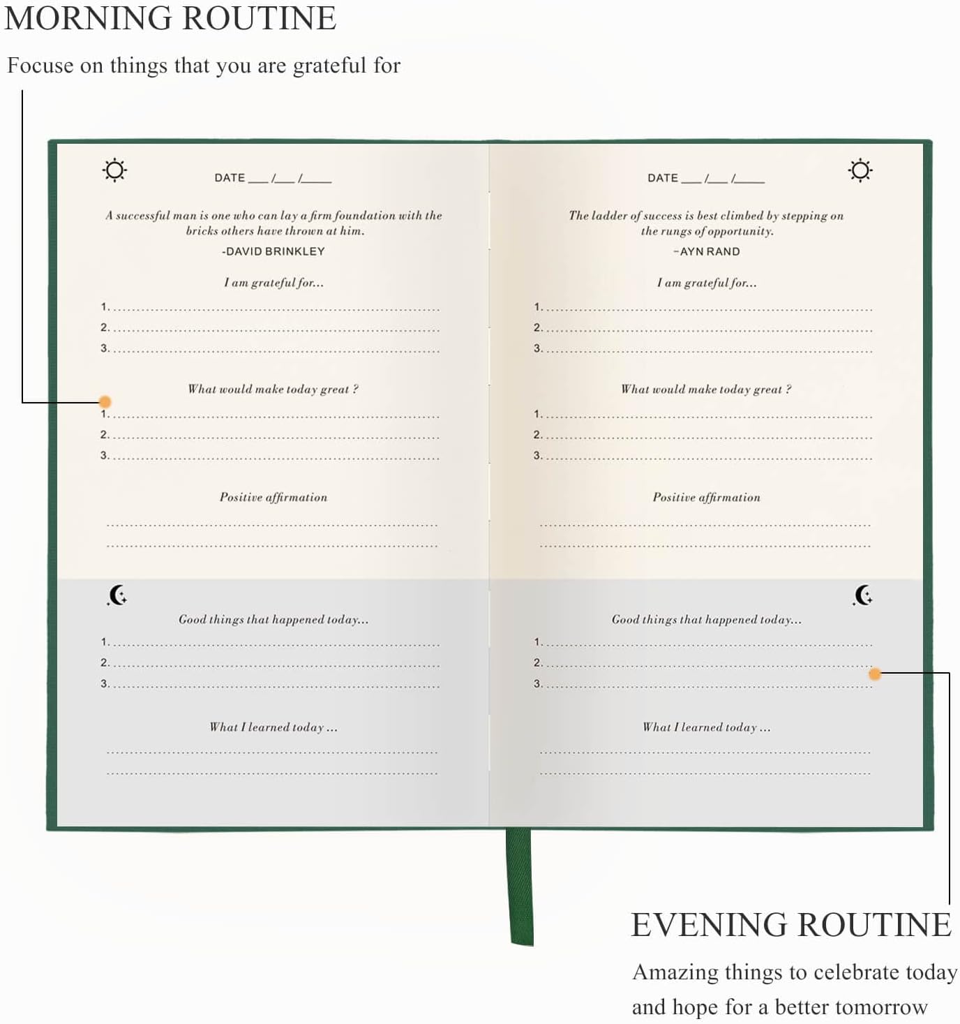 The Gratitude Journal for More Happiness, Optimism, Affirmation & Reflection - An Effective Manifestation Guide Journal, Undated Daily Journals for Women & Men (Beige)