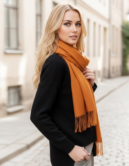 Women's Scarf Pashmina Shawls and Wraps for Evening Dress Wedding Bridal Bridesmaid Winter Warm Long Large Scarves - Colors B