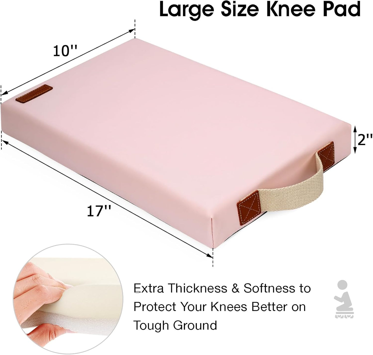 Large Knee Mat-Gardening Kneeler Pad-Thick Garden Sitting or Kneeling Pad Cushion-Construction Knees Support Board of Working,Repairing-Floor Knees Mat for Prayer,Fitness,Yoga,Gym & Pilates-Green
