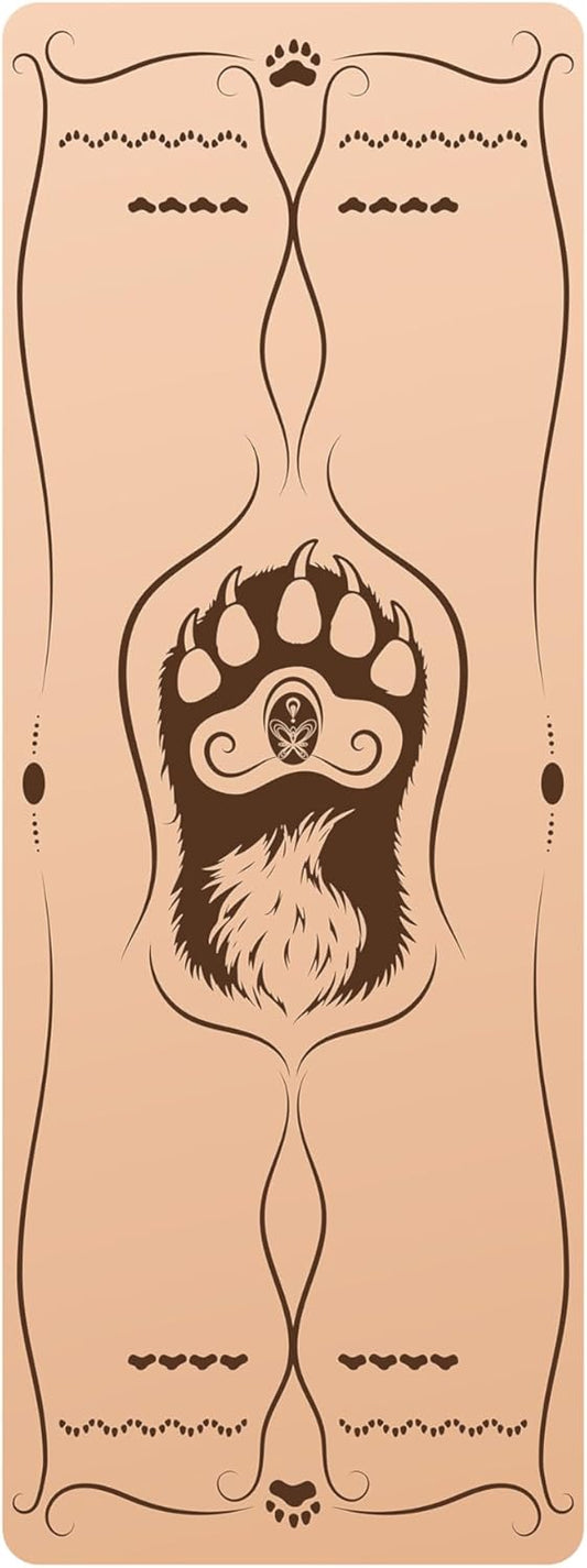 【BulgurYe】 Yoga Mat * Beast Line -- Unique coating technique, Great wear resistance for a long service life, Vividly printed pattern, Natural rubber base, Strong bounce resilience, Absorb sweat instantly to stay dry, Clean and hygienic.