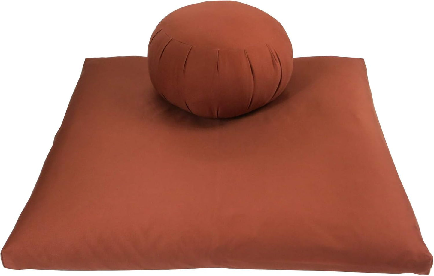 Buckwheat Zafu and Large Zabuton Meditation Cushion Set (2pc)