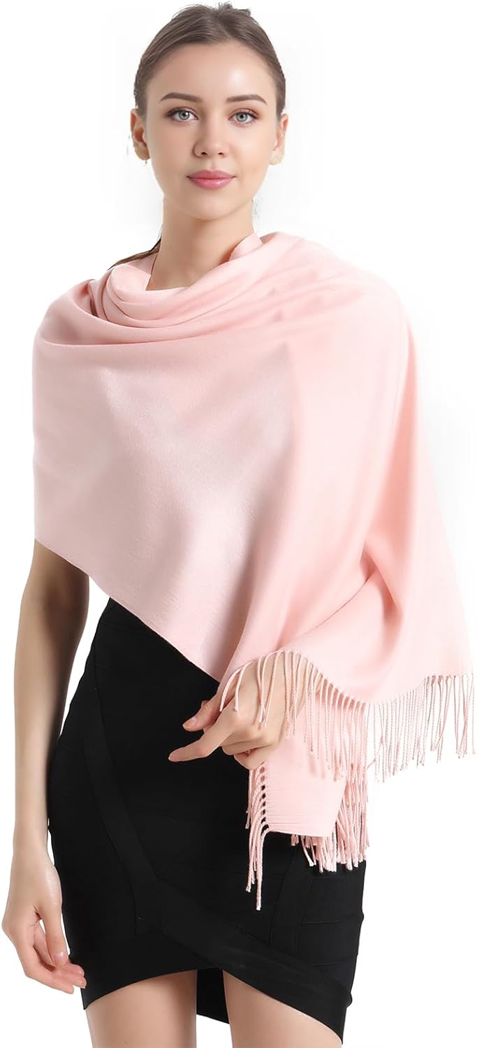 Pashmina Scarf and Shawl - Soft Women Pashminas Wrap for Wedding Evening Party dresses