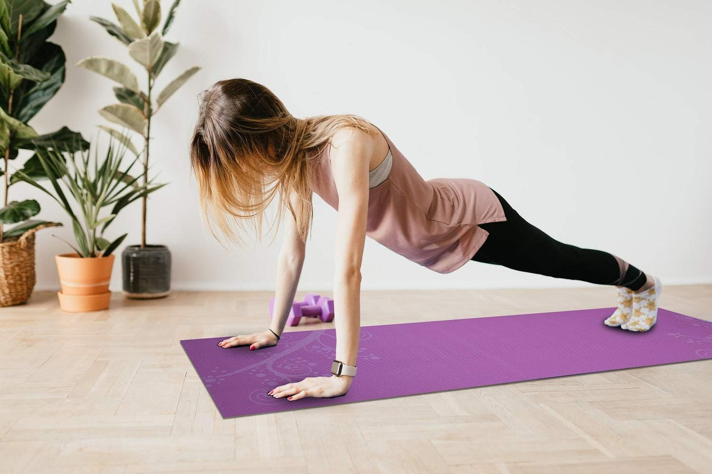 Sol Living Travel Yoga Mat - Natural Tree Rubber for Extra Grip - Non-Slip, Foldable, Eco-Friendly - Perfect for On-the-Go Yoga, Pilates, Fitness, Meditation - 24" x 72", Green