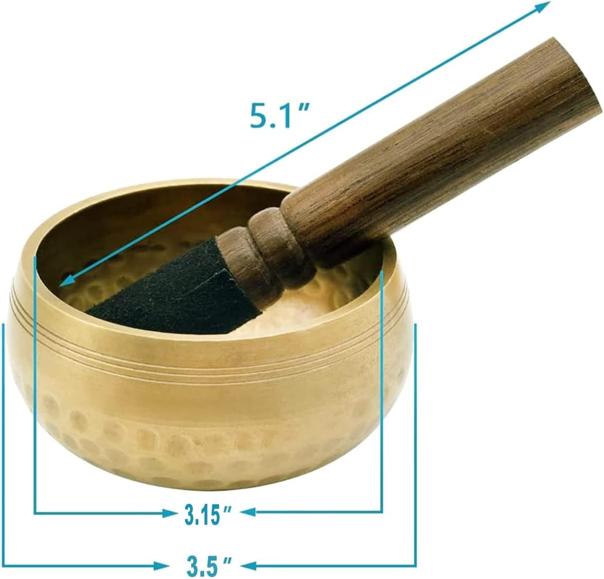 Tibetan Singing Bowls Set, Singing Bowls, Meditation Sound Bowl Handcrafted in Nepal, For Yoga, Meditation, Mindfulness, Healing & Chakra balancing