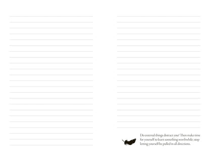 Meditations Journal: With inspiring, thought-provoking quotes from Marcus Aurelius Meditations