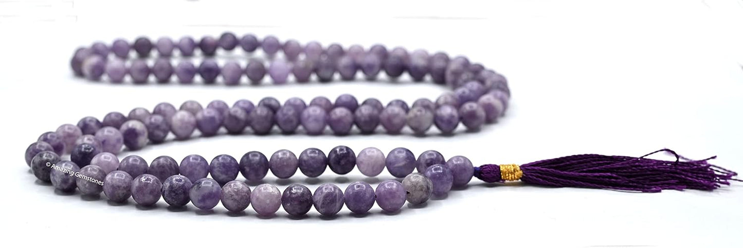 Amazing Gemstone 108 Beads Handmade Mala (Knotted, Rudraksha) - Colors B