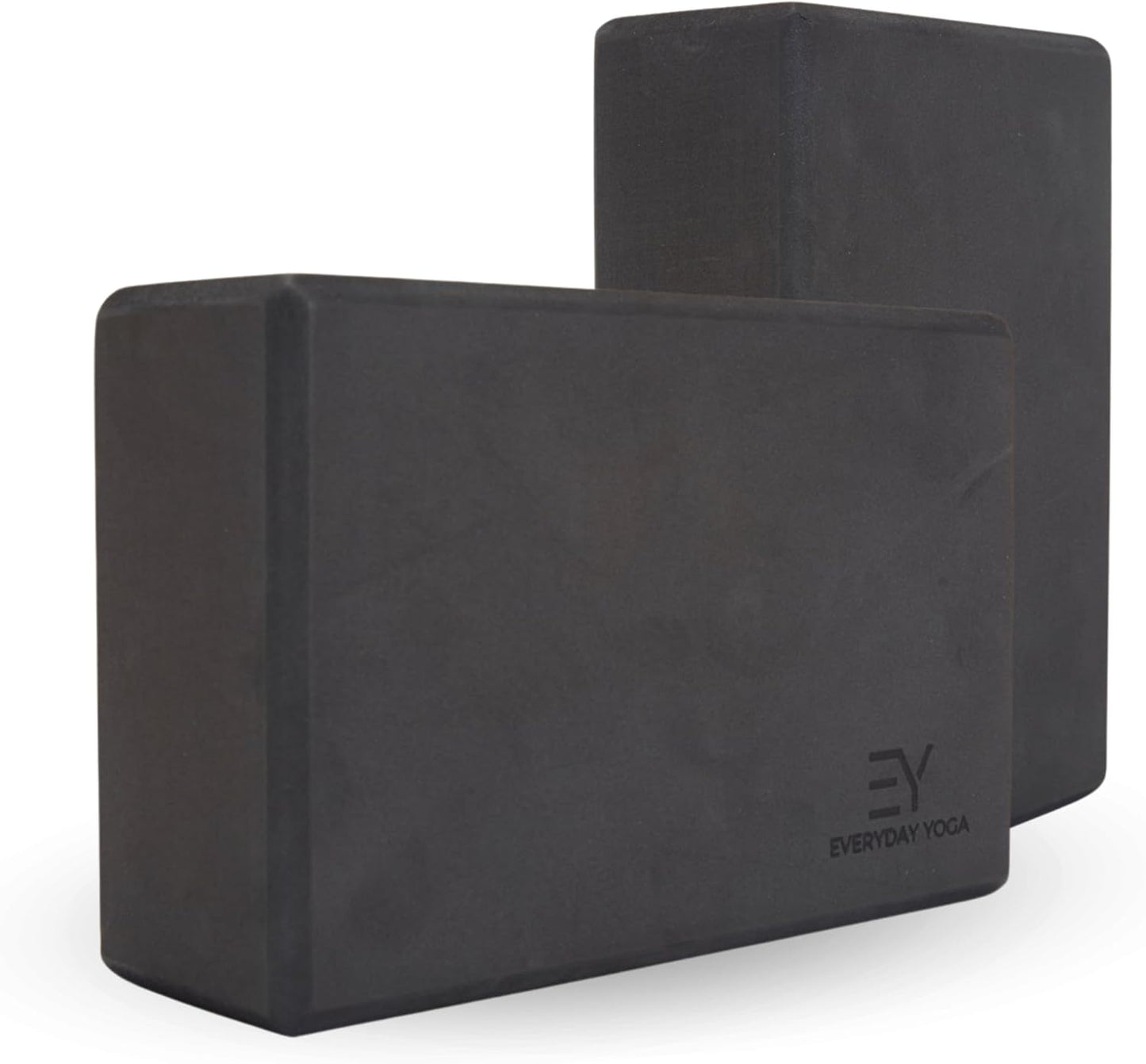 Everyday Yoga Foam Block and Yoga Strap Set, Soft Non-Slip Surface for Stability, Balance, and Deepen Stretches - Ideal for Yoga, Pilates, and Meditation Accessories