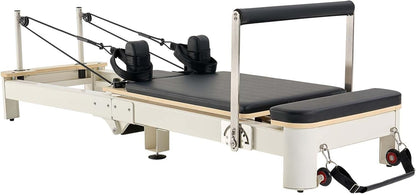 VEVOR Pilates Reformer, Reformer Pilates Machine with Cadillac Trapeze Table or Tower & Mat, Pilates Equipment for Home Workout and Studio, Includes Jump Board，Sitting Box