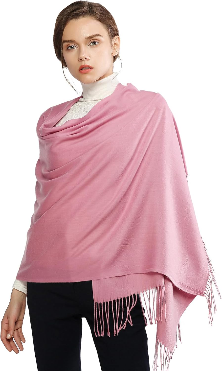 RIIQIICHY Women's Scarf Pashmina Shawls and Wraps for Evening Dress Bridesmaid Wedding Bridal Winter Warm Long Large Scarves
