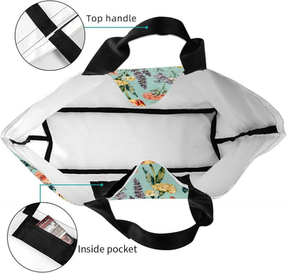 Tote Shoulder Bag Large Durable Reusable Eco-friendly Handbag Lightweight Stylish for Daily Use-19.7x15.7x5.9 Inch - Colors B