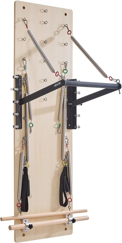 VEVOR Pilates Reformer Foldable, Suitable for Intermediate and Beginners Users, Pilates Equipment for Home Gym Studio Use with 4 Adjustable Resistance Spring, Up to 400 LBS