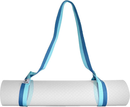 Tumaz Yoga Mat Strap [MAT NOT Included] (2 Sizes) with Extra Thick & Comfy Delicate Texture, Adjustable Yoga Mat Carrier