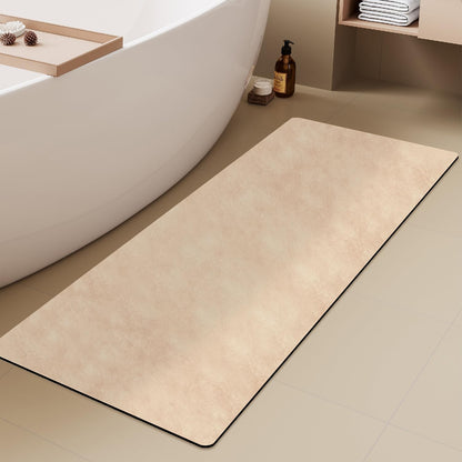 TYUU Bath Mat, Bathroom Rugs Non Slip Washable Thin Absorbent Quick Dry Bath Mat Fits Under Door Bathroom Floor Mat Perfect for Bath, Shower, or Sink 24"x36" Dark Grey