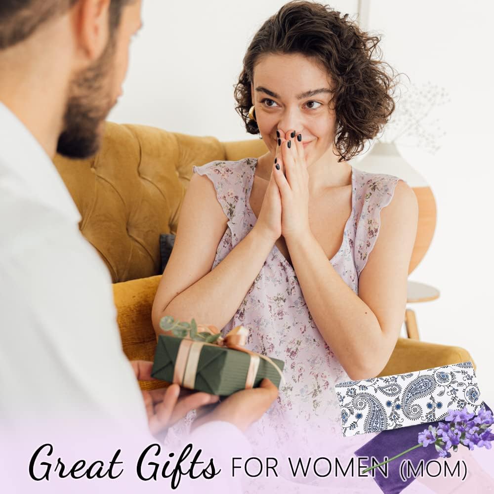 Hihealer Premium Crescent Meditation Cushion and Lavender Eye Pillow