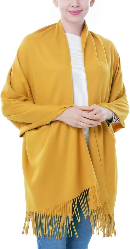 Pashmina Scarf and Shawl - Soft Women Pashminas Wrap for Wedding Evening Party dresses