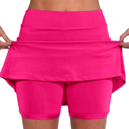 SHAOBGE Athletic Yoga Culottes for Women Solid Color Elastic Shorts Summer Lightweight High Waist Skinny Joggers Skirt 2024
