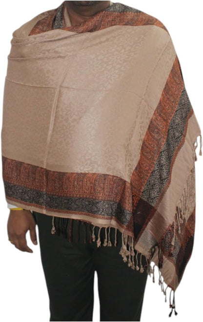 Handloom Wool Meditation Shawl, Oversized Wrap Throw, Gift for Men and Women