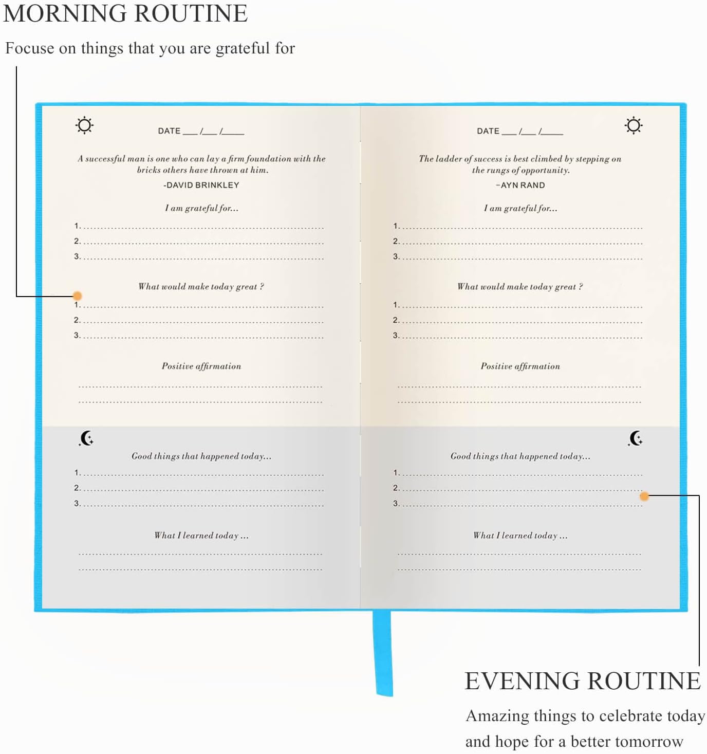 The Gratitude Journal for More Happiness, Optimism, Affirmation & Reflection - An Effective Manifestation Guide Journal, Undated Daily Journals for Women & Men (Beige)