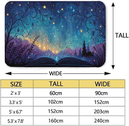 Butterfly Carpet Area Rug - Lovely Butterflies Printed Carpets for Kids Butterfly Theme Living Room Indoor Bedroom Decor Soft Polyester Yoga Mat 2'x3'