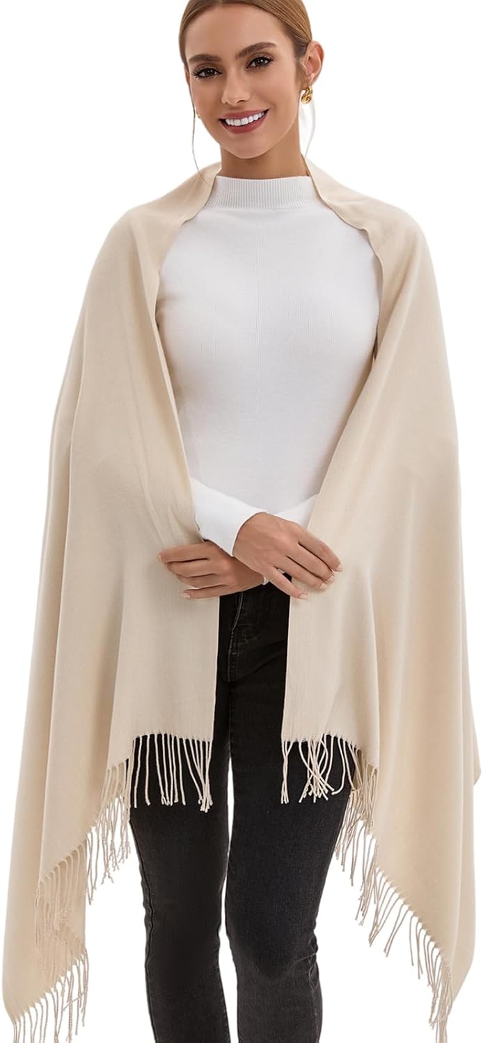 Pashmina Scarf and Shawl - Soft Women Pashminas Wrap for Wedding Evening Party dresses