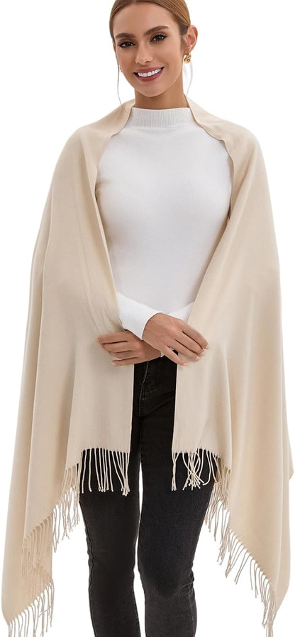 Pashmina Scarf and Shawl - Soft Women Pashminas Wrap for Wedding Evening Party dresses