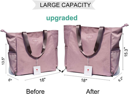 ESVAN Yoga Mat Bag Yoga Tote Carrier Shoulder Bag Carryall Tote for Office,Yoga,Pilates,Travel,Beach and Gym