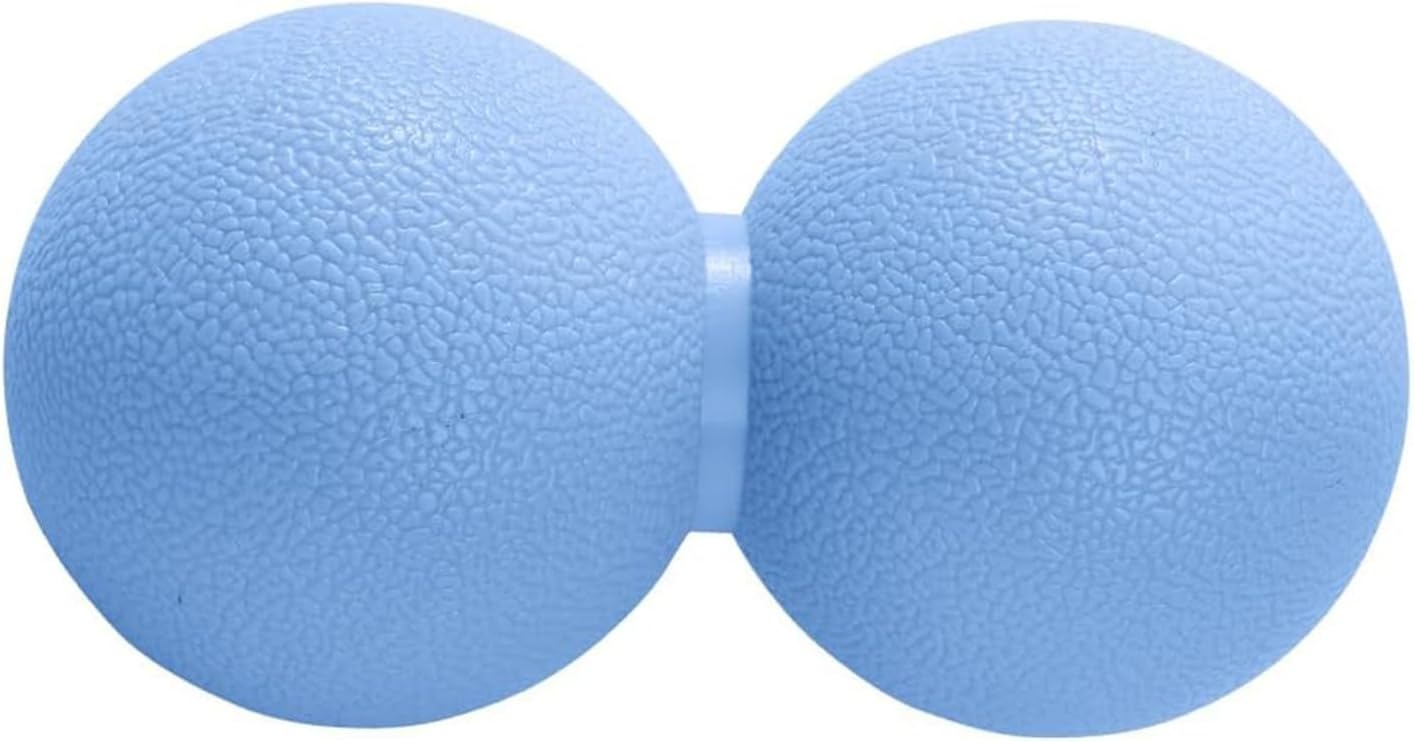 Double Lacrosse & Micro-Elastic Peanut Massage Ball - Myofascial Release Tool for Muscle, Back, Foot, and Physical Therapy, Mobility Roller for Acupressure and Relaxation (Pink)